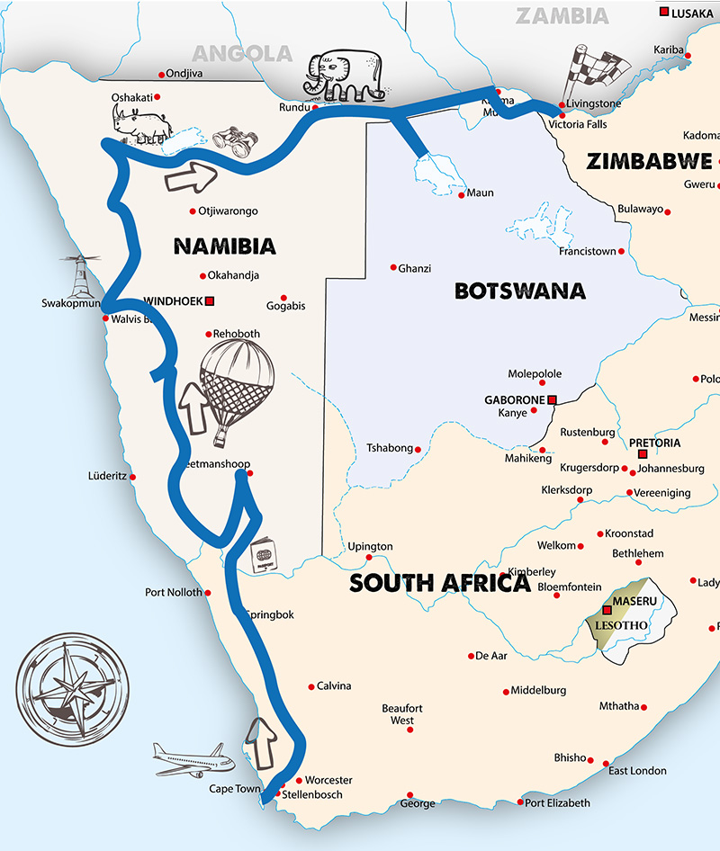 Cape Town - Namibia Motorcycle Tour